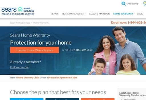 Sears whole home deals warranty